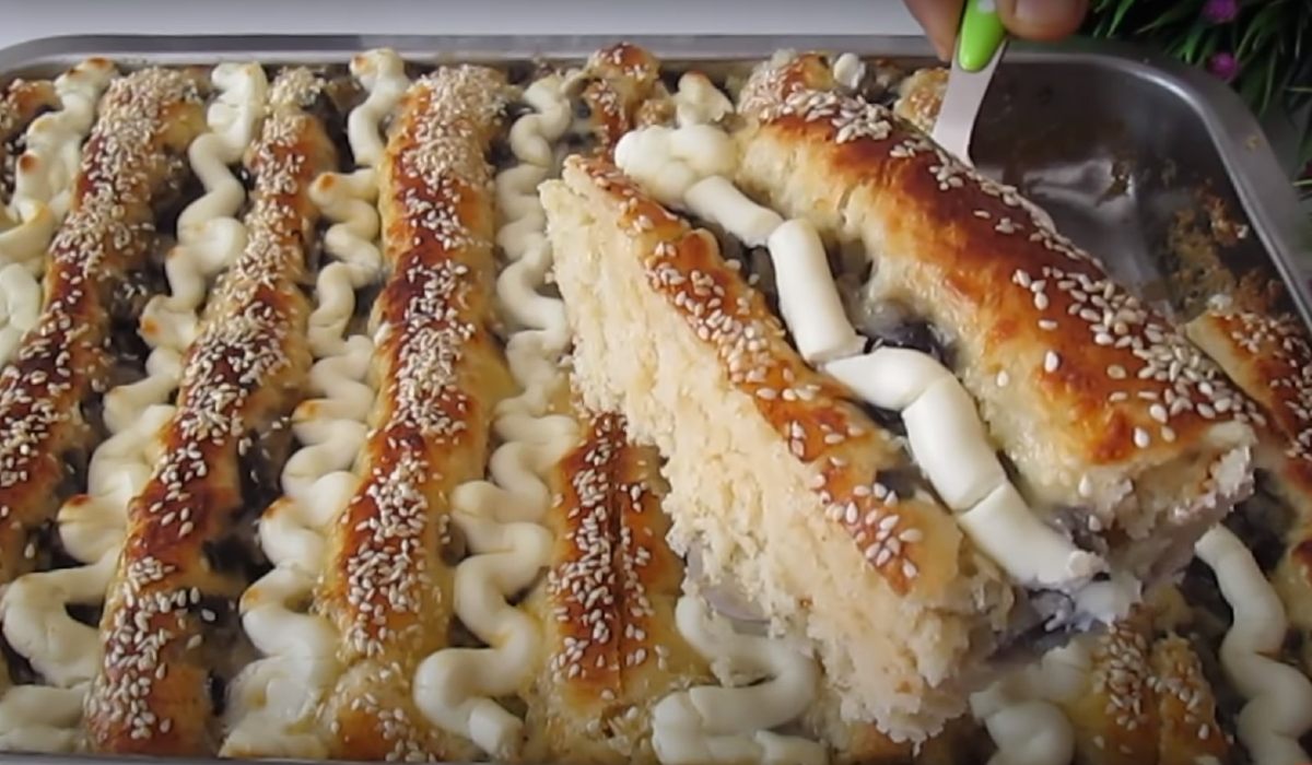 пирог с овощами и сыром