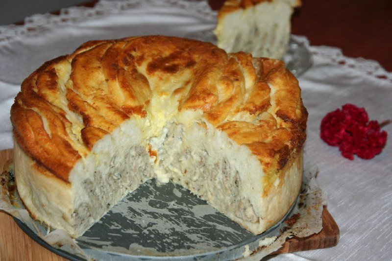 пирог с говядиной