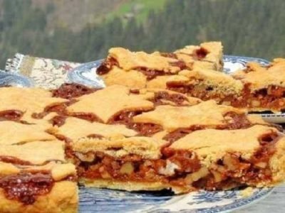 Пирог с грецкими орехами