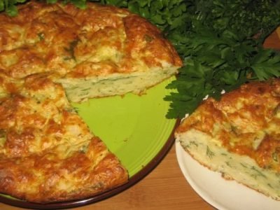 Пирог с кабачками