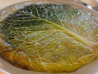 Пирог с капустой и фаршем