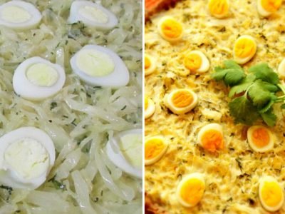 Пирог с капустой и яйцами