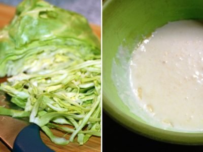 Пирог с капустой на кефире