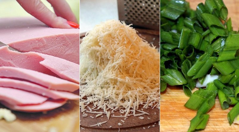 вареная колбаса кубиками