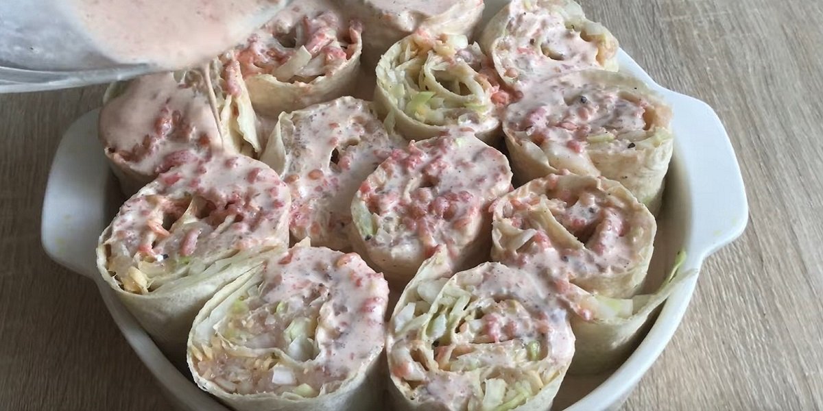 лаваш под соусом