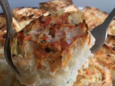 Пирог с курицей и капустой в лаваше