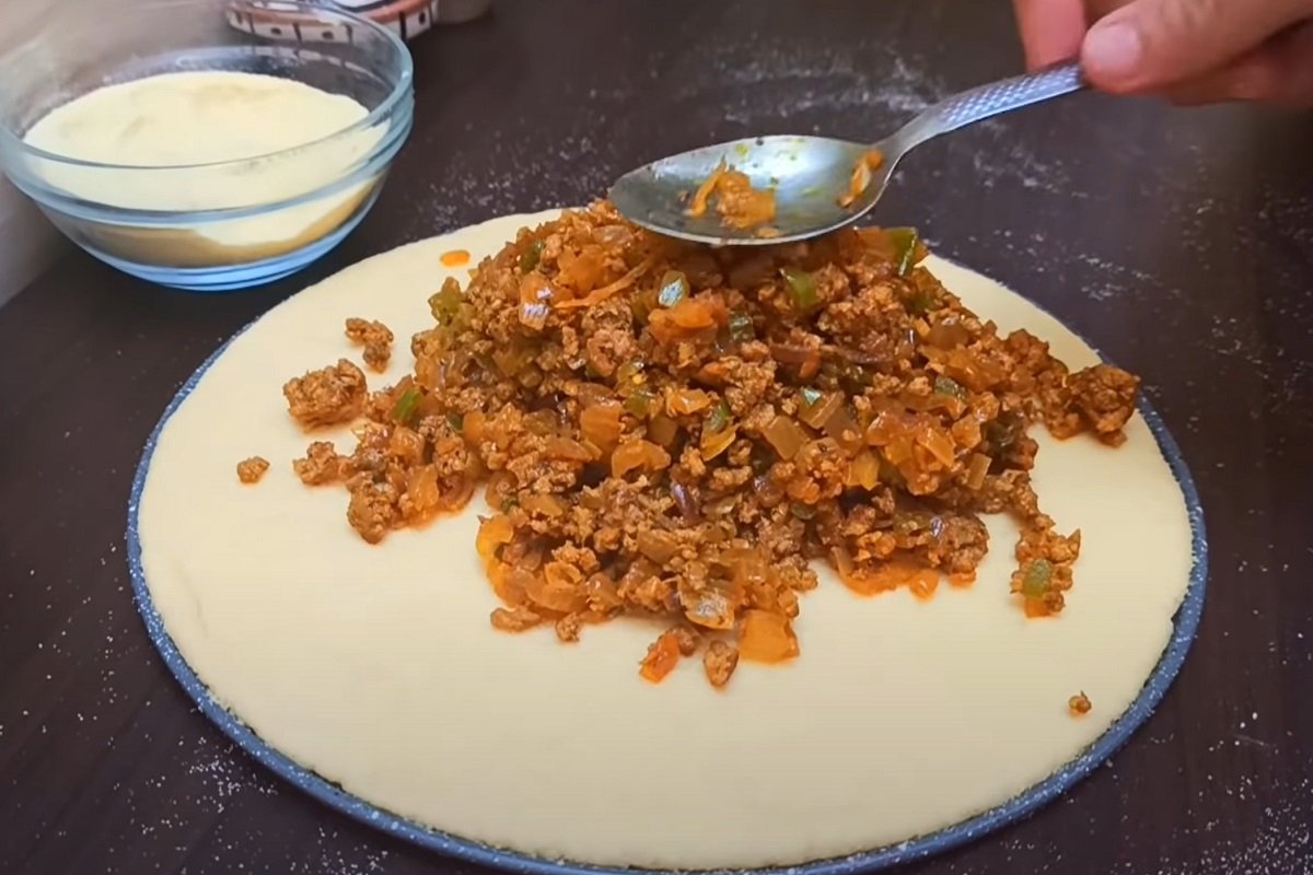 пошаговый рецепт пирога с мясом