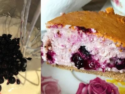 Песочный пирог с творожно-ягодной начинкой