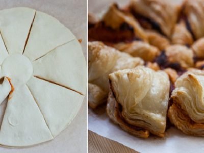 Пирог с ветчиной и сыром