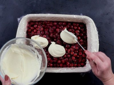 Пирог с вишней в желе