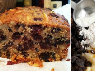 Пирог с яблоками и орехами