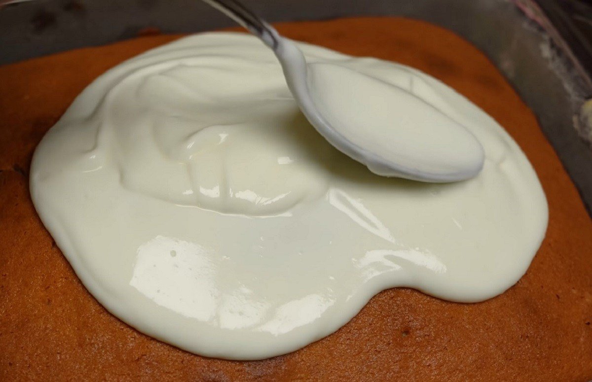 пирог со сметанным кремом