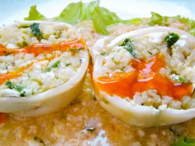 Пирожки из кальмаров