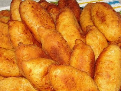 Пирожки из теста с творогом