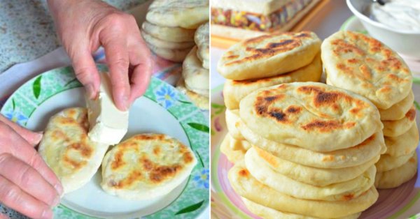 жареные пирожки с картофелем