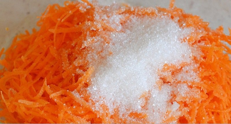 морковь натертая