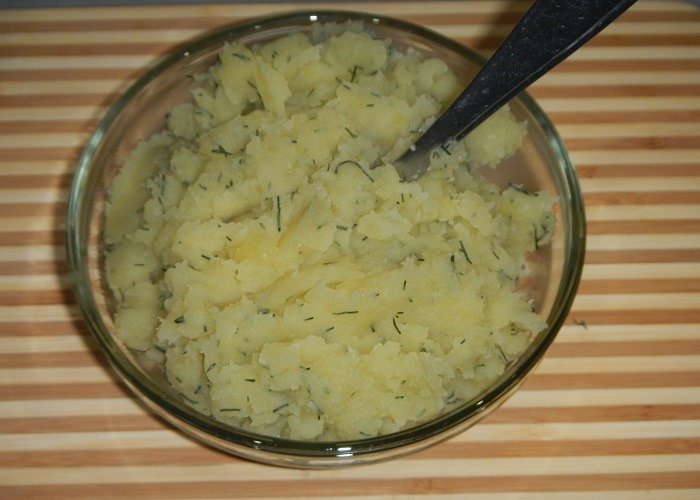 картофельное пюре с укропом