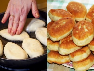 Пирожки с ягодами на сковороде