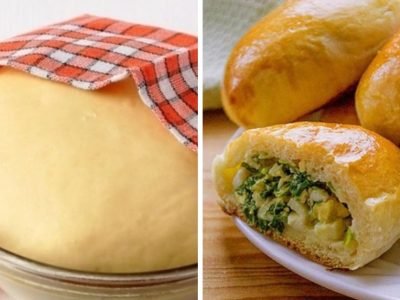 Полезные пирожки со шпинатом и луком