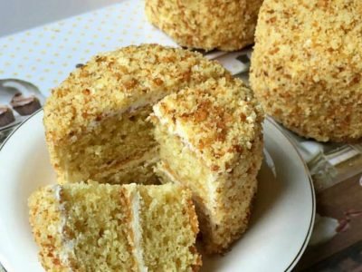 Пирожное из сгущенки «Лакомка»