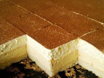 Пирожное с пудингом