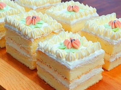 Пирожные с масляным кремом