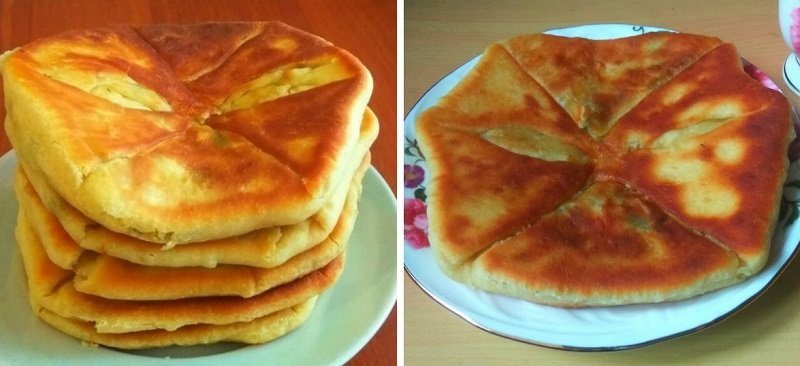 лепешки с яйцом и зеленью