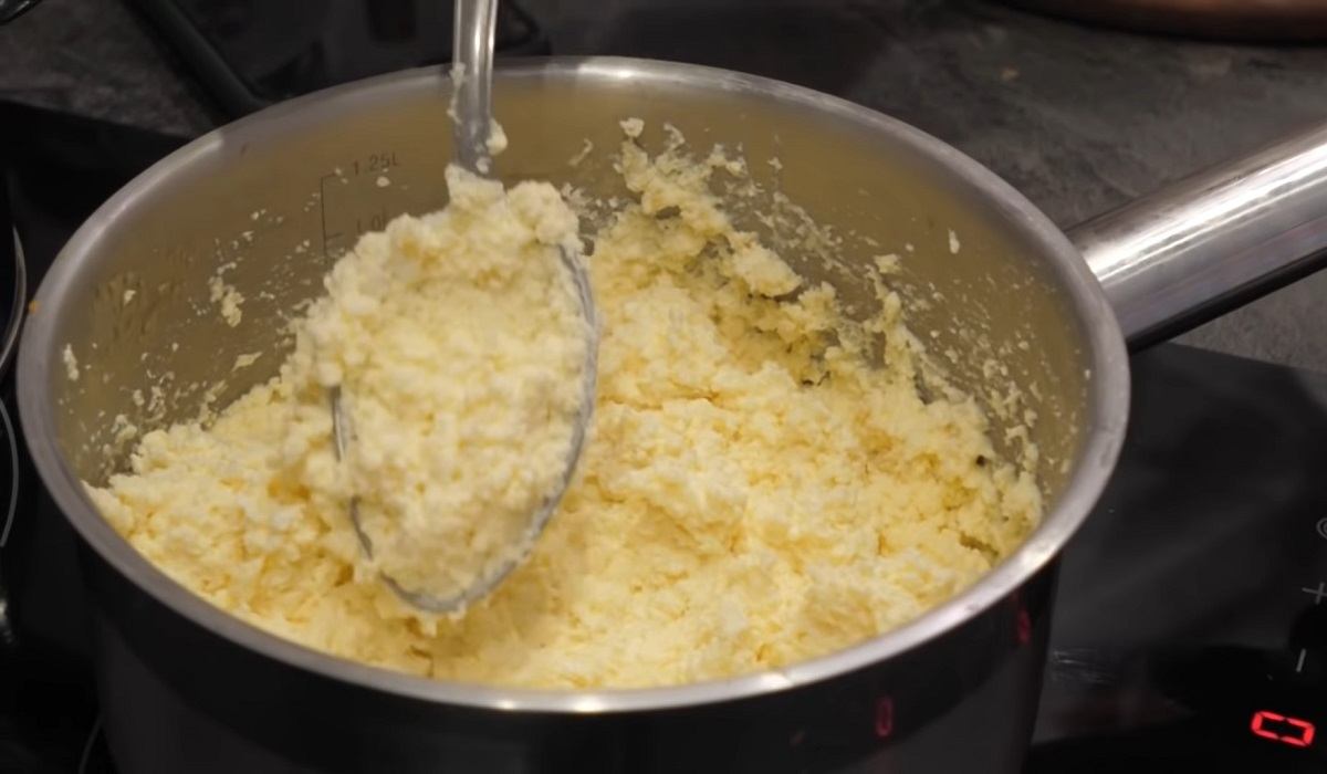 нагревание творожной массы