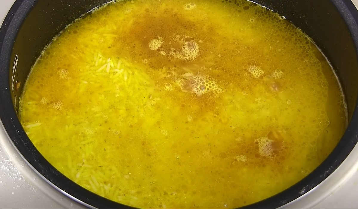 рис под водой