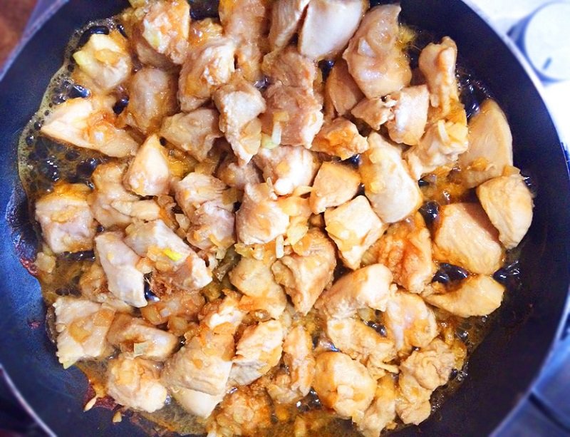 обжарка куриного филе