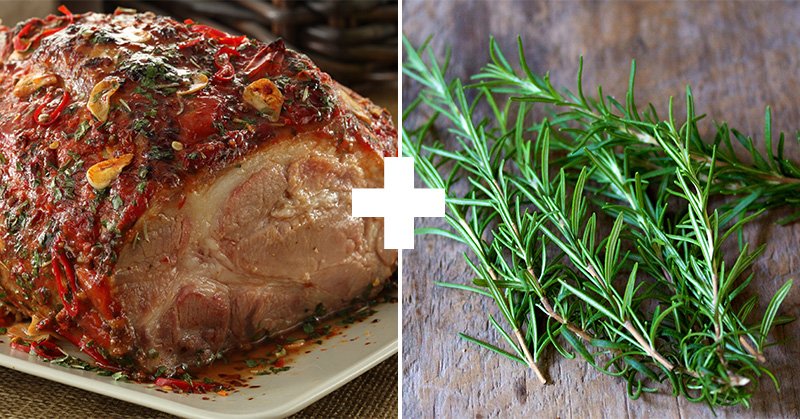 мясо и розмарин