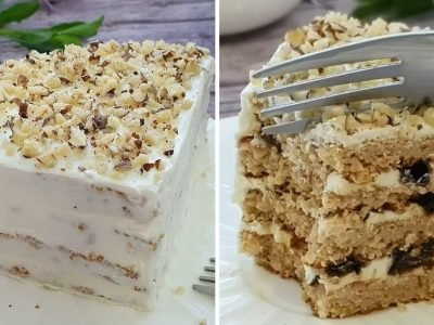 Полезный торт из овсяных хлопьев