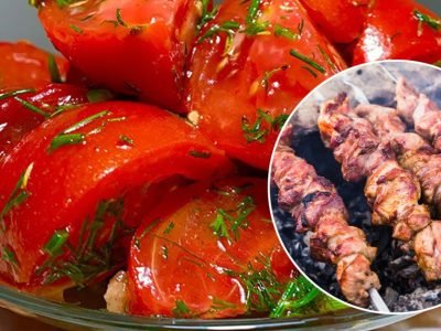 Помидоры по-балкански: лучшая закуска к шашлыку