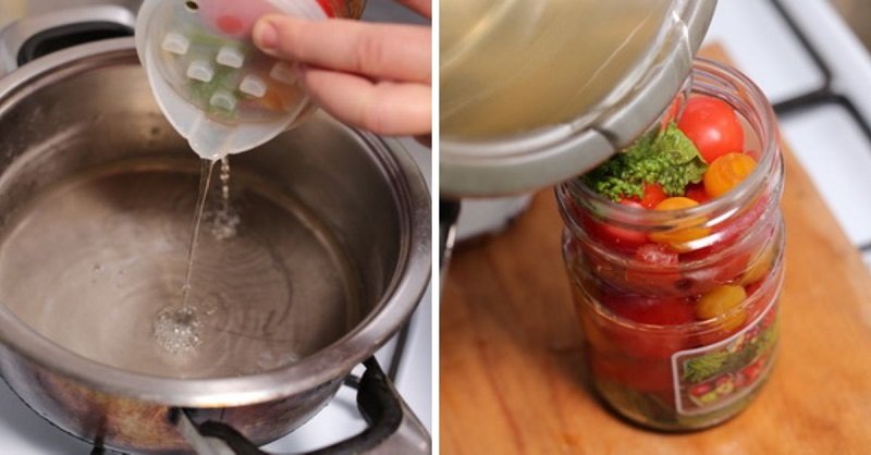 закрутка помидоров и алычи