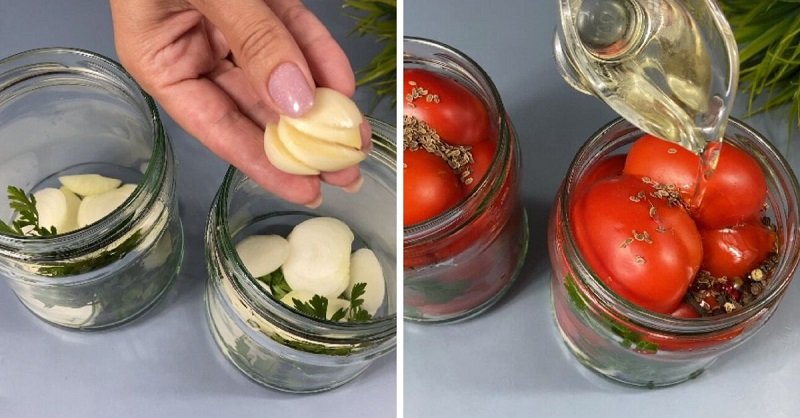 готовые маринованные помидоры