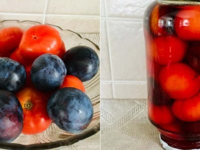 Помидоры со сливами на зиму