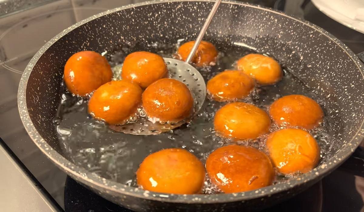 пончики в масле на сковороде