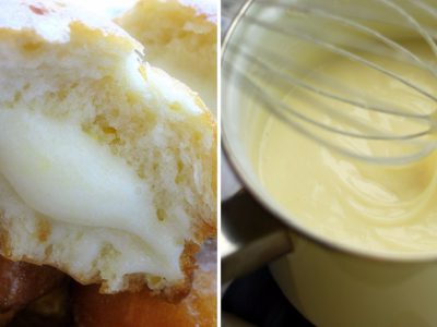 Пончики с заварным кремом