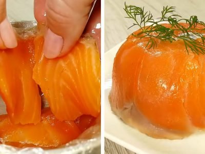 Порционный салат с красной рыбой: как из дорогого ресторана