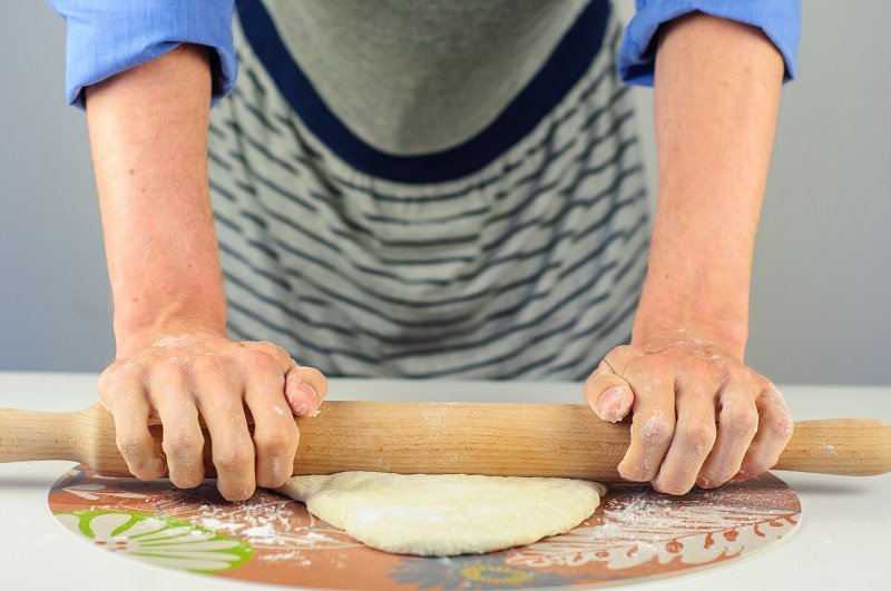 замес заварного теста