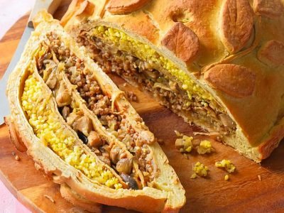 Постная кулебяка