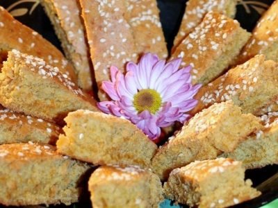 Постное апельсиновое печенье в духовке