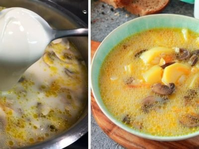 Постный грибной суп