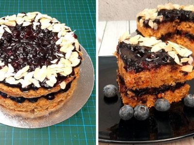 Постный морковный пирог