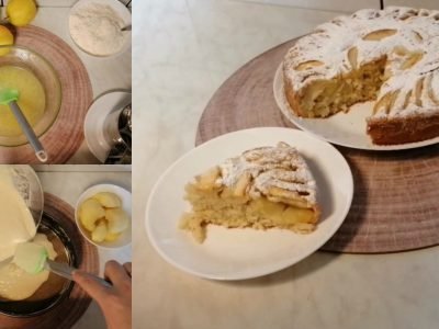 Постный яблочный пирог