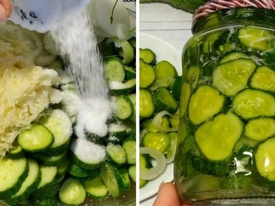 Без варки: простой салат из огурцов на зиму