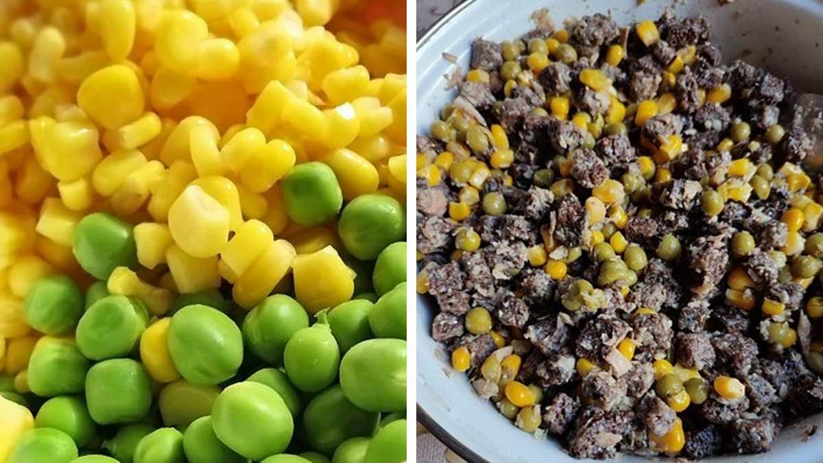 салат с кукурузой