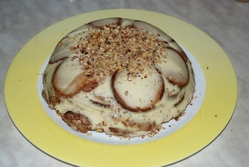 торт с бананами