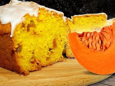 Простой тыквенный кекс к чаю