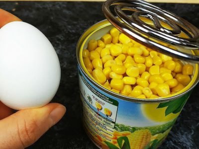 Простые кукурузные оладьи